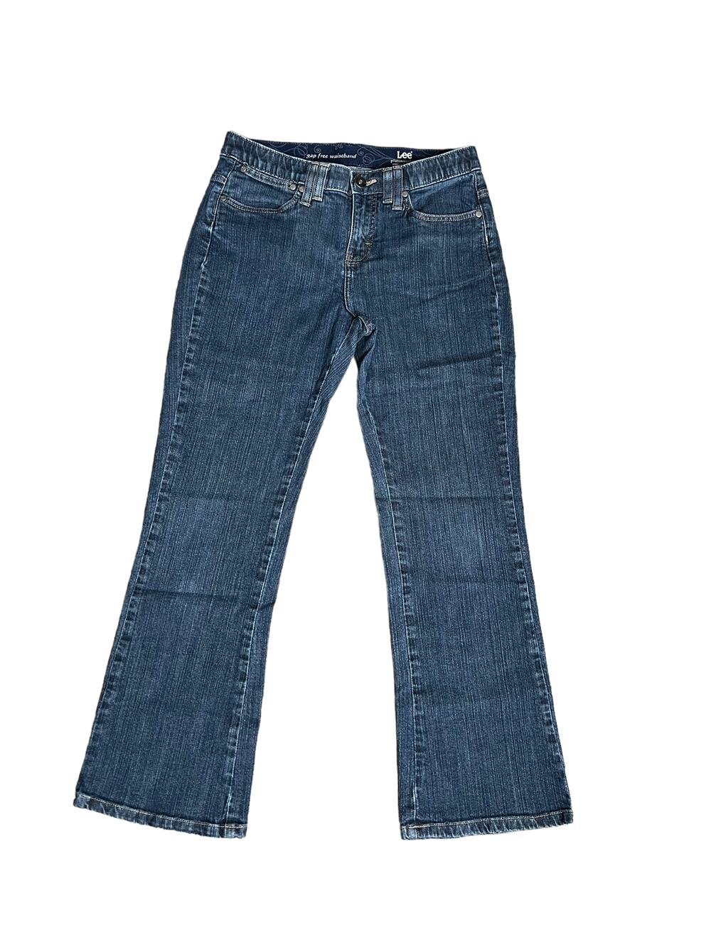 Lee Platinum Label premium Fit collection Denim Jean Women Size 8P Straight Leg
